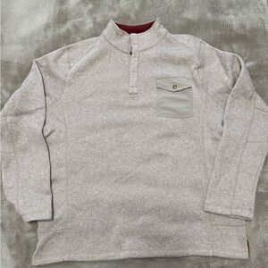 Woolrich Beige Knit Sweater with Buttoned Pocket